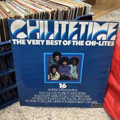 Chi-Lites Chi-Litetime The Very Best Of LP Album Vinyl Record BRLS3023 Soul 70’s