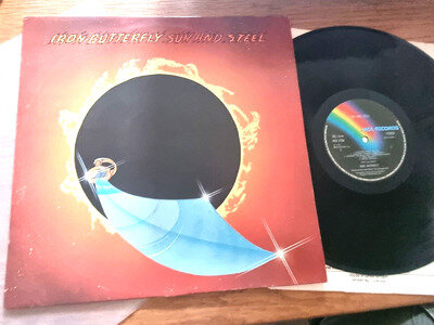 Iron Butterfly UK LP Sun and Steel 1975 MCA Records MCF2738 Hard Rock Psyche