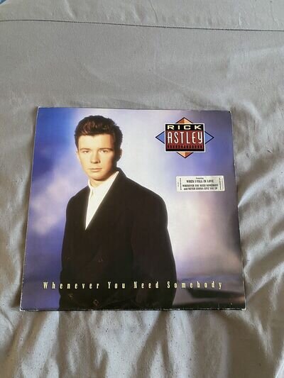 Rick Astley Whenever You Need Somebody Album In Very Good Condition