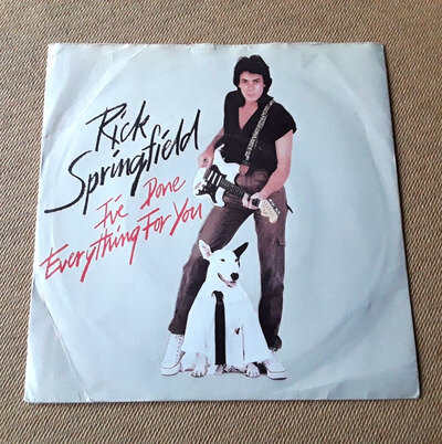 RICK SPRINGFIELD I've Done Everything For You 7" (1981) Rare UK Mispressed 7" PS