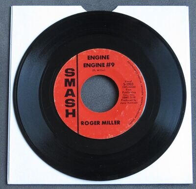 Roger Miller – Engine Engine #9 7" Smash Records – S-1983 ~ US Import