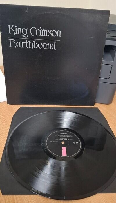 KING CRIMSON - EARTHBOUND - UK (MISPRINT) PRESSING 1972 LP - ISLAND HELP6