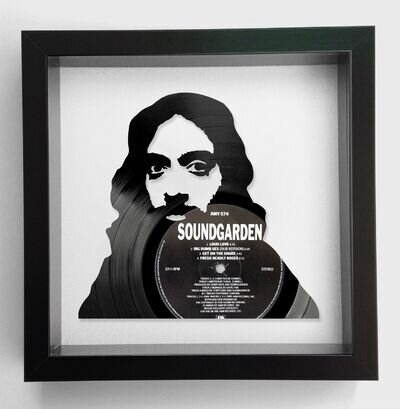 Kim Thayil of Soundgarden - Loud Love Original Framed Vinyl Record Art 1990