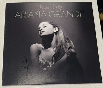 Ariana Grande SIGNED AUTOGRAPH Yours Truly Vinyl LP Record (SEE PHOTOS)