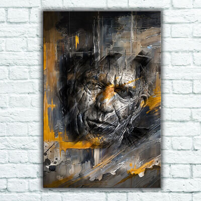 Keith Richards Ready To Hang Abstract Canvas or Poster Rolling Stones 3 Sizes