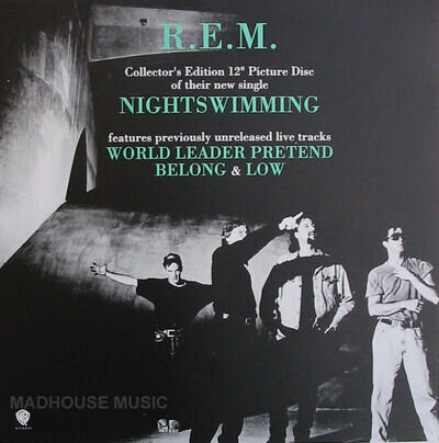 R.E.M. REM POSTER Nightswimming # 2 rare Band Picture ! PROMO ONLY Poster MINT