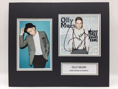 RARE Olly Murs Signed Photo Display + COA AUTOGRAPH MUSIC CD COVER