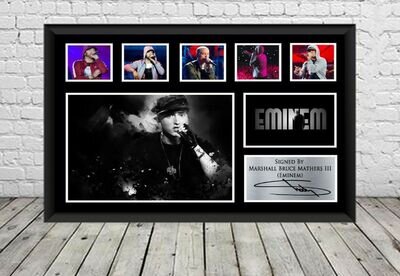 Eminem Signed Poster Photo Print Autographed Memorabilia