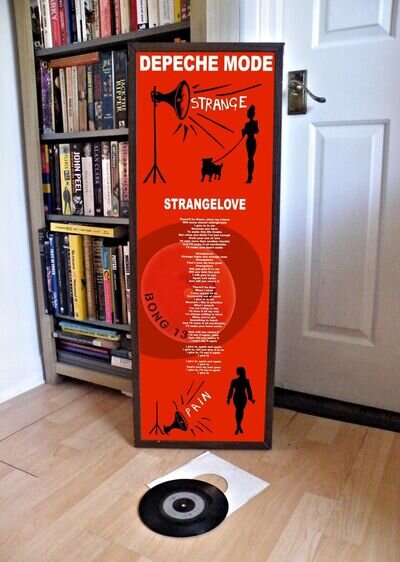 DEPECHE MODE STRANGELOVE POSTER LYRIC SHEET, VIOLATOR, ENJOY THE SILENCE