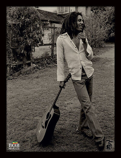 Bob Marley - Vintage Guitar - Official 30 x 40cm Framed Print Wall Art