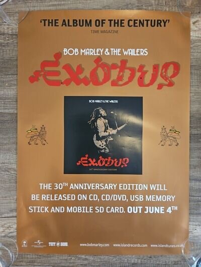 Bob Marley Exodus 30th Anniversary Shop Display Poster 2007