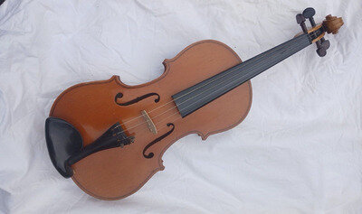 antique 23 inch violin & bow & case musical instrument string