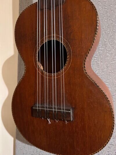 1920's Oscar Schmidt Sovereign; 8 String Taropatch Ukulele Uke. Concert size.