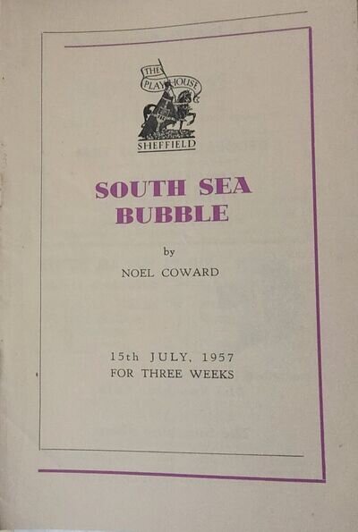 Keith Barron Sheffield Playhouse 1957 'South Sea Bubble' Noel Coward