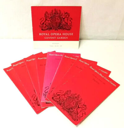 Vintage ROYAL OPERA HOUSE Covent Garden Collection of 93 Paperback Programmes A3