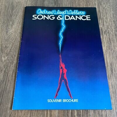 Song And Dance Programme 1982 Andrew Lloyd Webber Official Souvenir Book