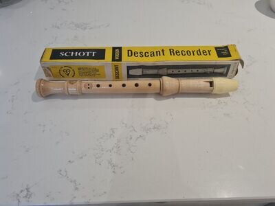 Vintage Scott's Descant Recorder Original Box 60s 70s Musical Instrument Prop