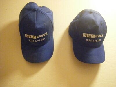 BBC Essex Radio Caps 2 Blue Caps Advertising The BBC Local Radio Station