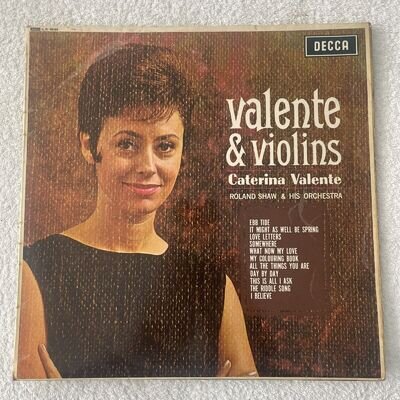 CATERINA VALENTE valente & violins 12” Vinyl LP Record 1964 LK 4646 EX