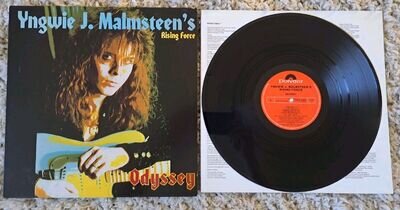 Yngwie J. Malmsteen's Rising Force - Odyssey Vinyl 1988 POLD 5224 With Inner