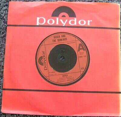 DEREK & THE DOMINOS - Layla (Polydor) 1970 Near Mint 1976 Re-Issue UK 45