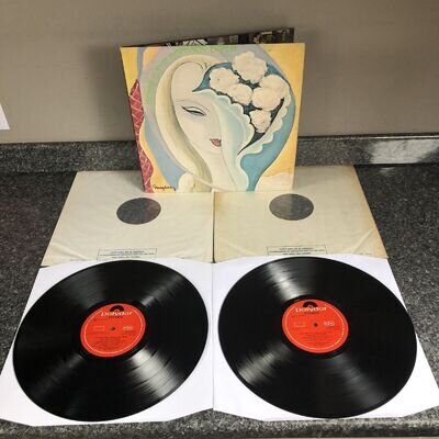 DOUBLE LP VINYL DEREK & THE DOMINOS LAYLA UK 1ST PRESS ERIC CLAPTON EX-/EX-