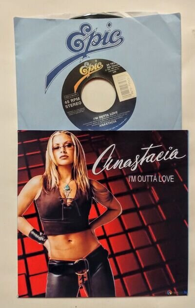 ANASTACIA - I'M OUTTA LOVE - 7" US VINYL SINGLE 45 - FREE CUSTOM PIC SLEEVE