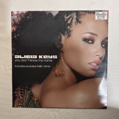 Alicia Keys – You Don't Know My Name / Fallin 12” Vinyl Hip Hop Funk Soul R&B EX