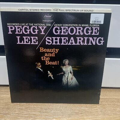 Peggy Lee George Shearing Beauty And The Beat! 1959 Capitol Vinyl T1219