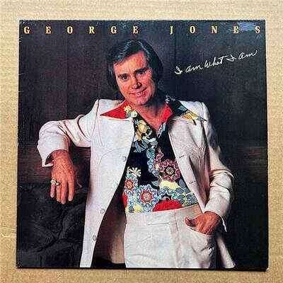 GEORGE JONES I AM WHAT I AM LP 1980 - Nice clean copy ,small piece of tape on th