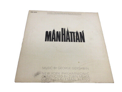 Gershwin Manhattan soundtrack Zubin Mehta 12" album CBS 73875 Soundtrack