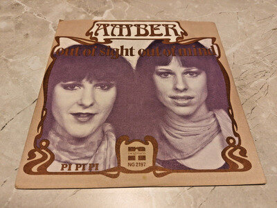 AMBER * OUT OF SIGHT OUT OF MIND * 7" SINGLE NR MINT 1977