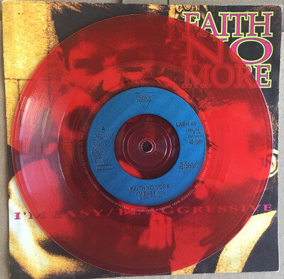 Faith No More I'm Easy 7" vinyl record Limited Red in picture sleeve 1992 99p