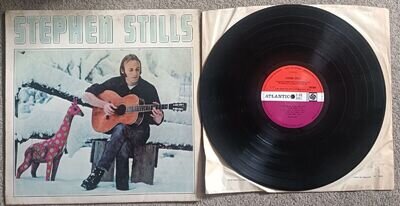 STEPHEN STILLS S/T - ORIGINAL UK ATLANTIC 12" VINYL LP RED PLUM