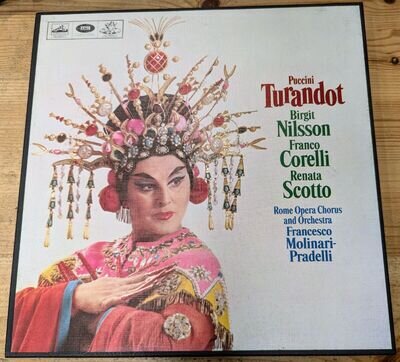 SANS 159 3x12" PUCCINI, NILSSON, CORELLI, SCOTTO, MOLINARI-P "TURANDOT" EX/EX-