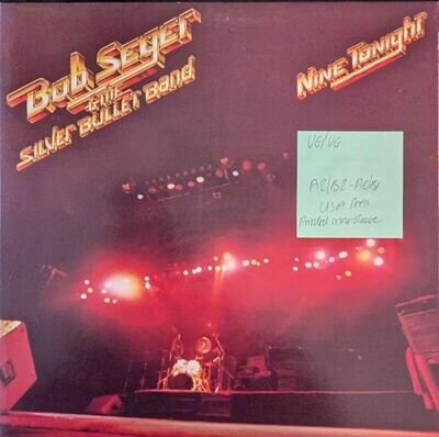 Bob Seger & The Silver Bullet Band Nine Tonight Vinyl Record VG/VG ESTSP231 1981