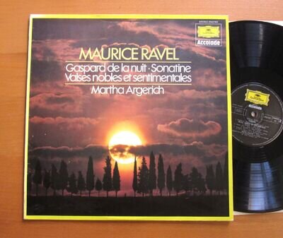 DG 2542 163 Martha Argerich Ravel Gaspard de la Nuit etc DG Stereo Vinyl EX