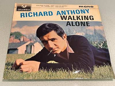 Richard Anthony - Walking Alone - 4 Track Vinyl Record 7" Single EP - 1963