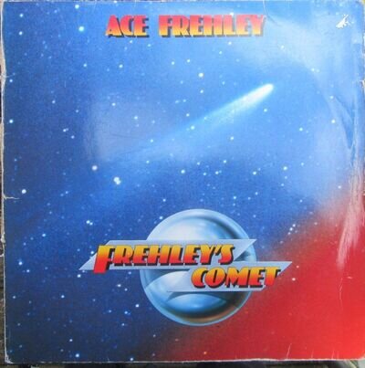 ACE FREHLEY FREHLEY'S COMET LP Lyric Inner Megaforce Worldwide 1987 Hard Rock