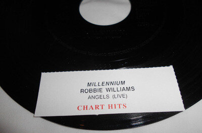 Robbie Williams Millennium / Angels Live Mint- 1998 7" Jukebox Promo Rare