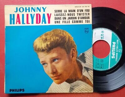 JOHNNY HALLYDAY,Serre la main d'un fou+ 3,FRENCH EP Philips.See others & combine