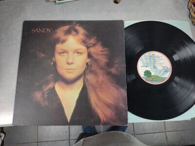 SANDY DENNY Sandy LP ORIGINAL 1972 PINK RIM UK 1ST PRESS FAIRPORT CONVENTION EX