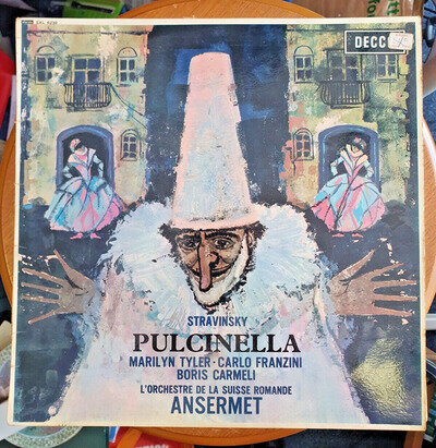 Stereo SXL 6230 ED1 Stravinsky Pulcinella Ernest Ansermet Decca WBG 1st ex/ex