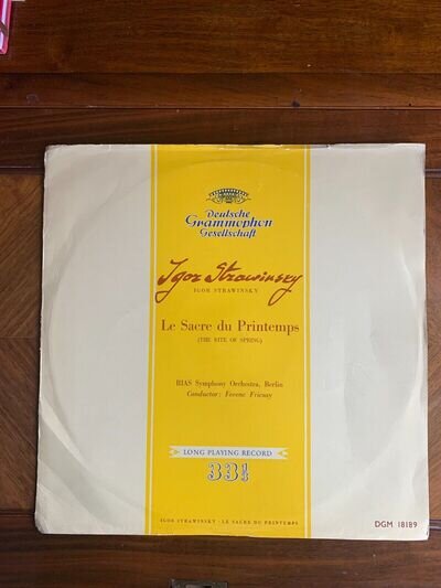 Stravinsky 'The Rite of Spring' Fricsay RIAS Symphony Orch Deutsche Grammophon