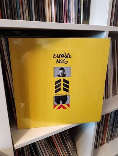 Sleaford Mods Spare Ribs Limited Edition Clear Green Vinyl LP With Signed Print