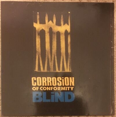 Corrosion of Conformity 'Blind' 1st Press Vinyl 1991 Misprint, Hardcore Metal