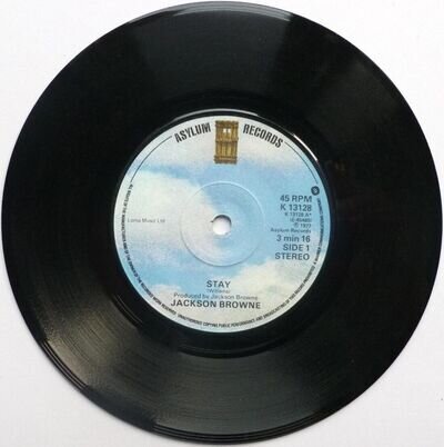 Jackson Browne Stay 7" Asylum K13128 EX 1977 Stay/Rosie