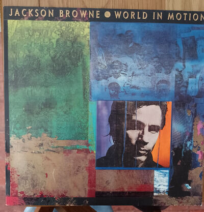 Jackson Browne World in Motion vinyl album