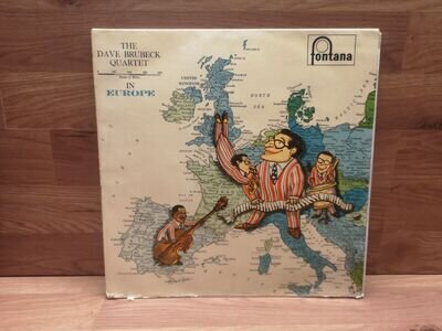 THE DAVE BRUBECK QUARTET In Europe Vinyl Record Album LP Fontana 1958 USED