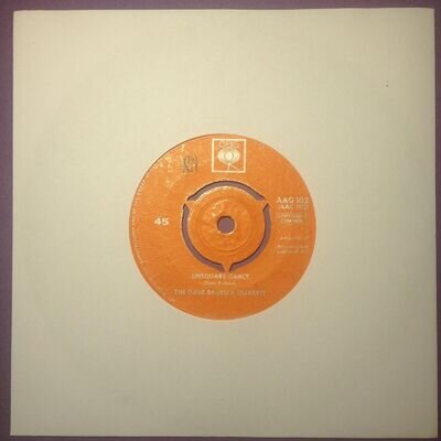 The Dave Brubeck Quartet - Unsquare Dance (7" single) AAG 102